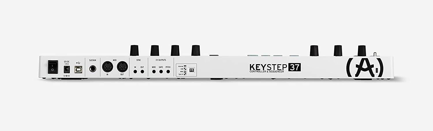 Arturia Keystep 37 Polyphonic Step Sequencer & Keyboard Controller - White