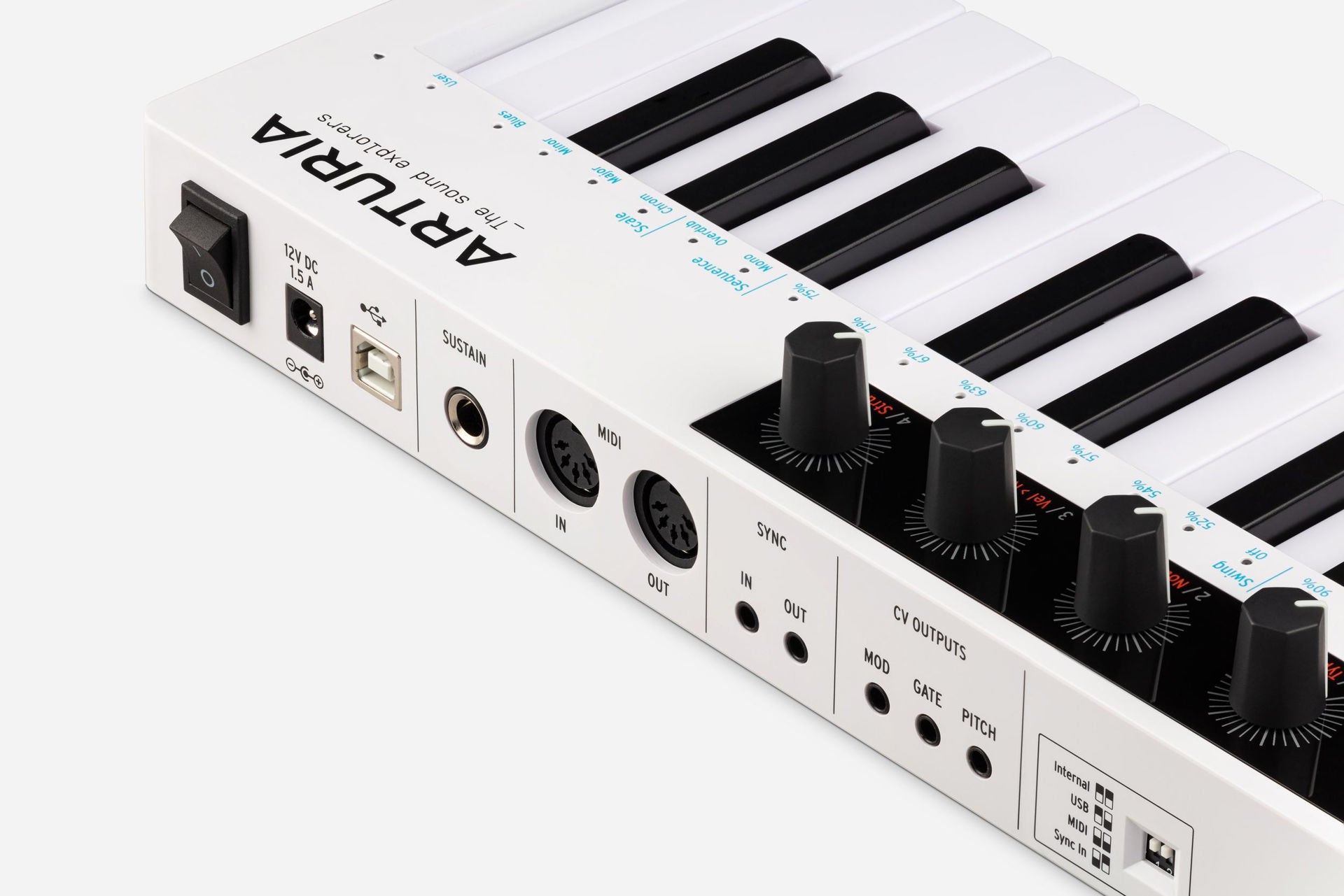 Arturia Keystep 37 Polyphonic Step Sequencer & Keyboard Controller - White