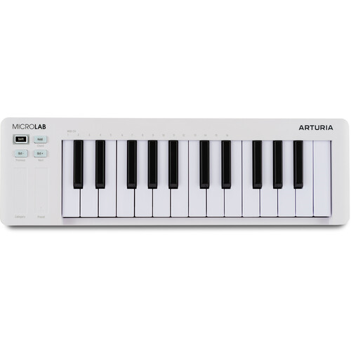 Arturia Microlab Mk3 25 Key MIDI Controller - White