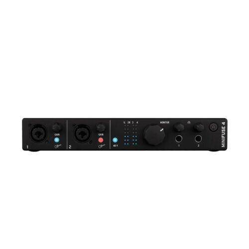 Arturia MiniFuse 4 4 In 4 Out USB Audio Interface in Black