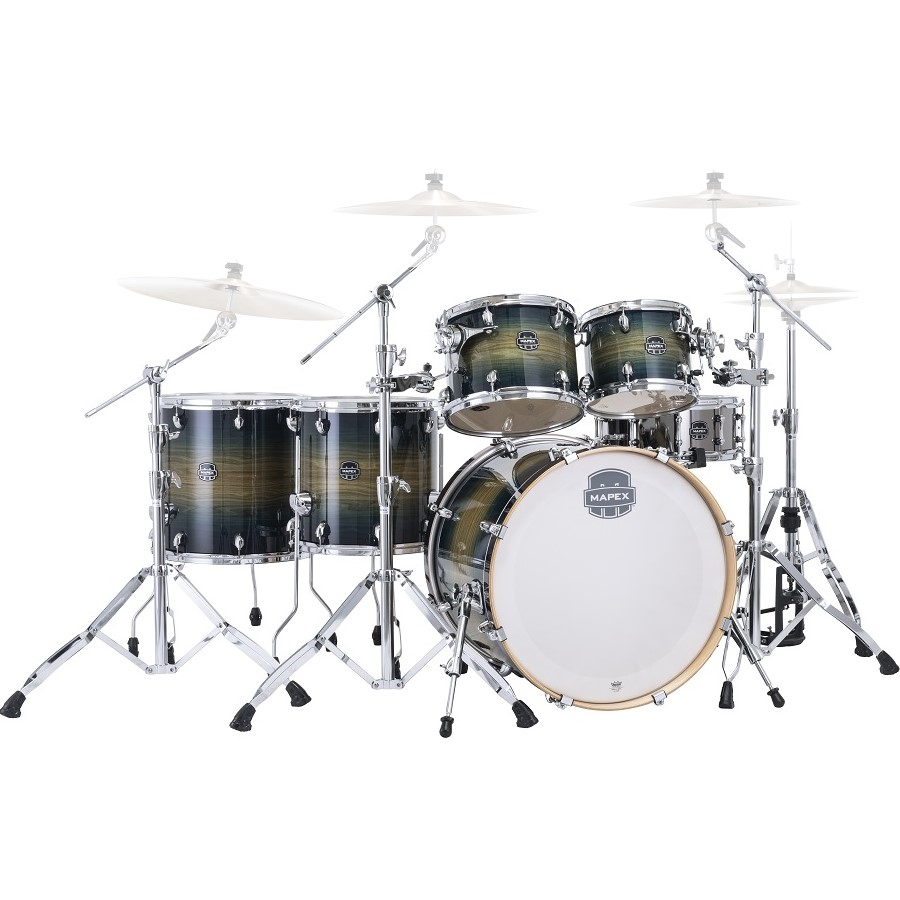 Mapex Armory Series AR628SFU 22/10/12/14/16+14S 6pc Drum Shell Pack - Rainforest Burst