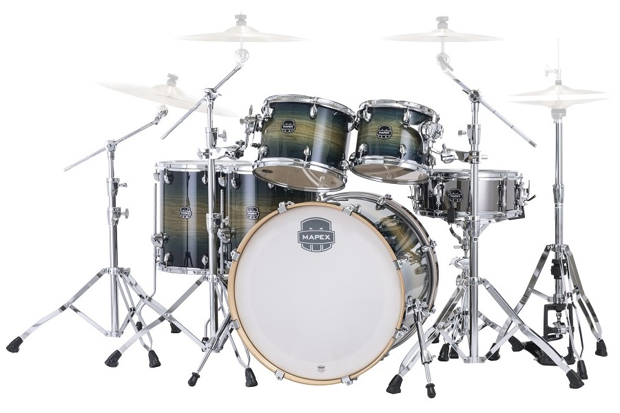 Mapex Armory Series AR628SFU 22/10/12/14/16+14S 6pc Drum Shell Pack - Rainforest Burst