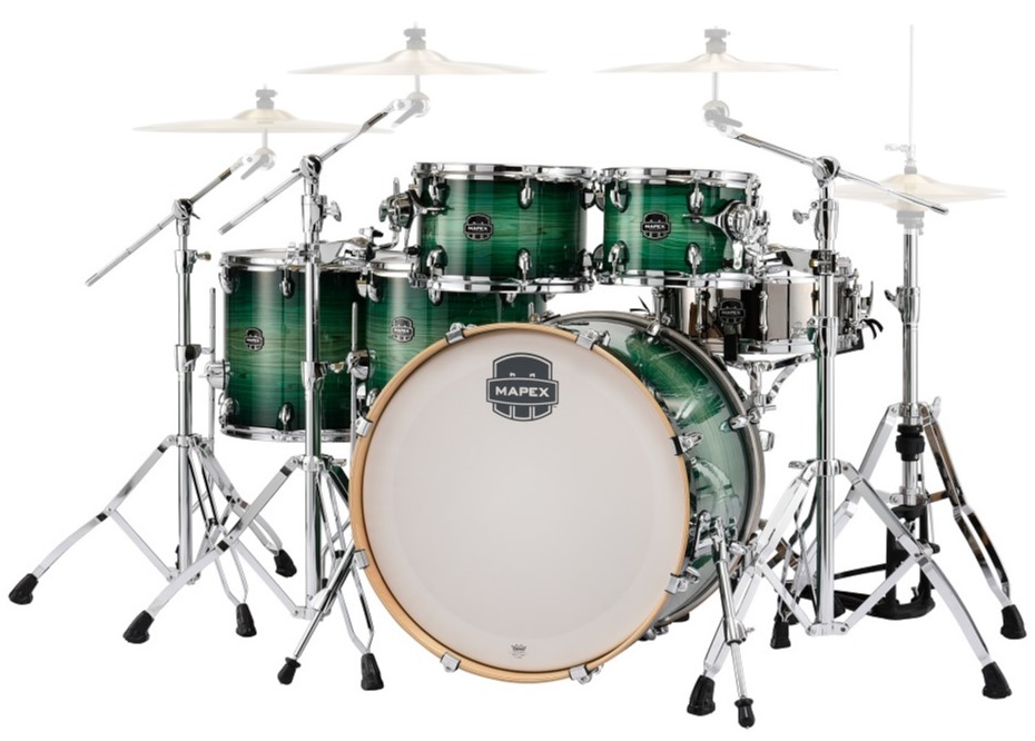 Mapex Armory Series AR628SFU 22/10/12/14/16+14S 6pc Drum Shell Pack - Emerald Burst