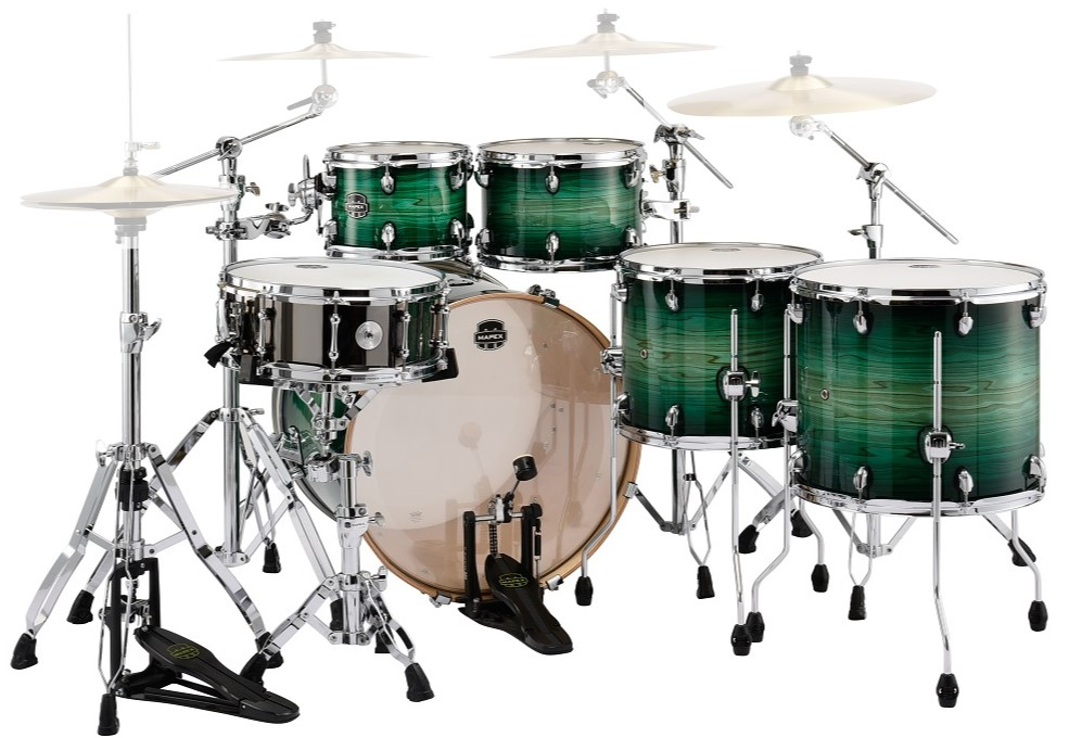 Mapex Armory Series AR628SFU 22/10/12/14/16+14S 6pc Drum Shell Pack - Emerald Burst