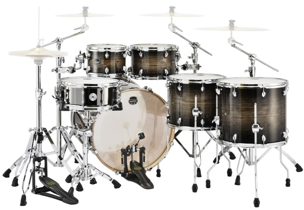 Mapex Armory Series AR628SFU 22/10/12/14/16+14S 6pc Drum Shell Pack - Black Dawn