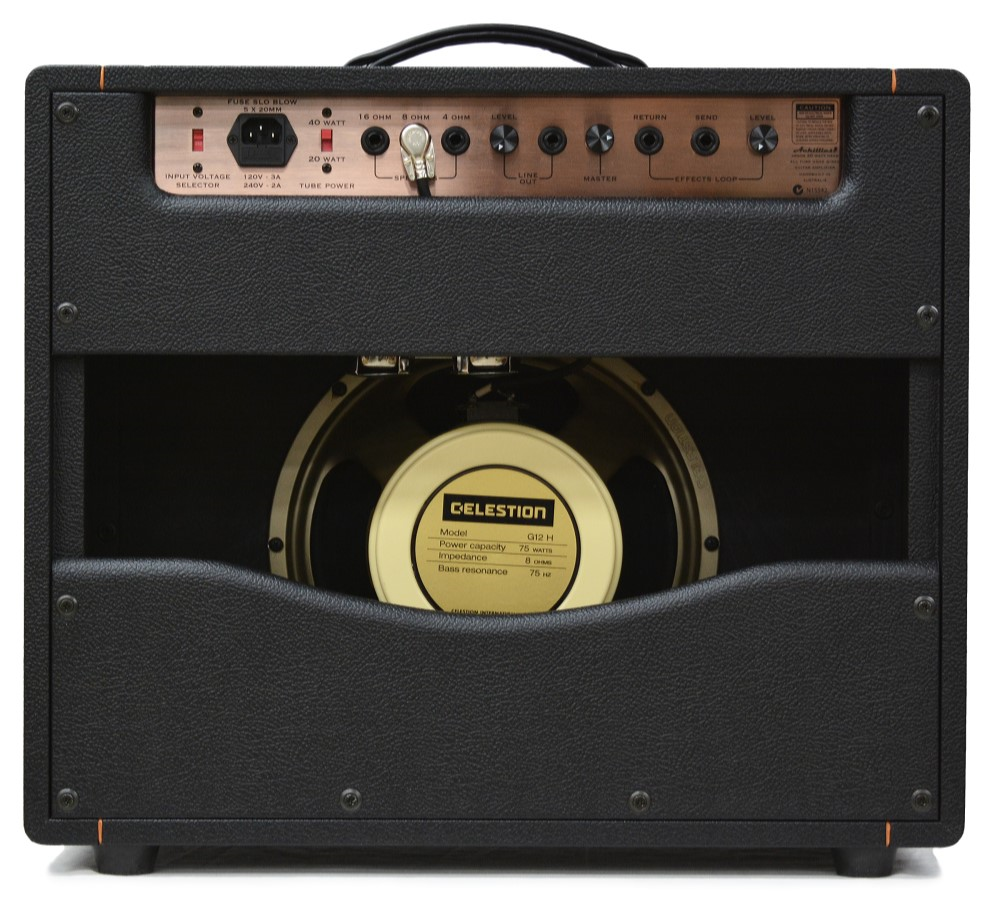 Achillies Argos 1x12 40W Tube Guitar Combo Amplifier with Celestion Creamback - Black Bronco Tolex