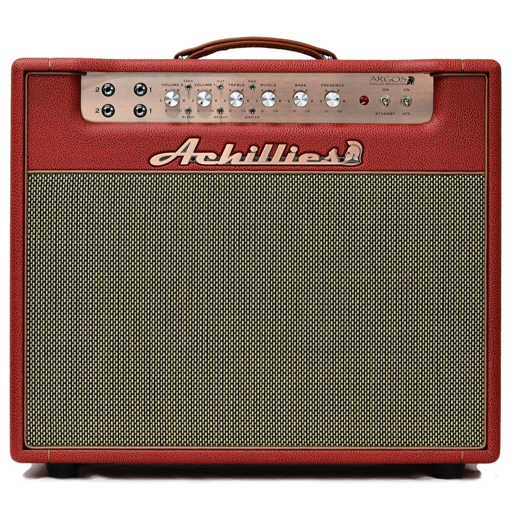 Achillies Argos 1x12 40W Tube Guitar Combo Amplifier with Jensen Speaker - Garnet Bronco Tolex