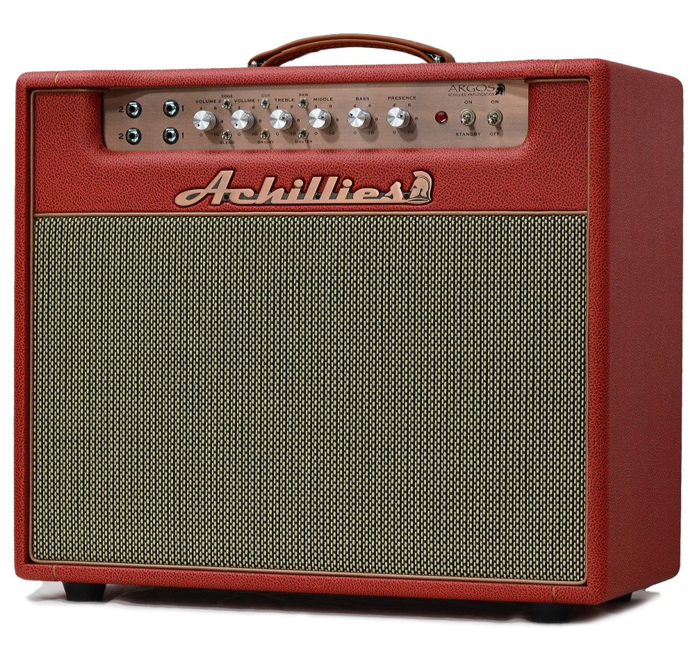 Achillies Argos 1x12 40W Tube Guitar Combo Amplifier with Jensen Speaker - Garnet Bronco Tolex