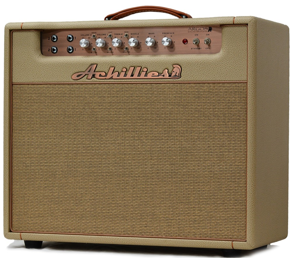 Achillies Argos 1x12 40W Tube Guitar Combo Amplifier with Celestion Creamback - Tan Bronco Tolex