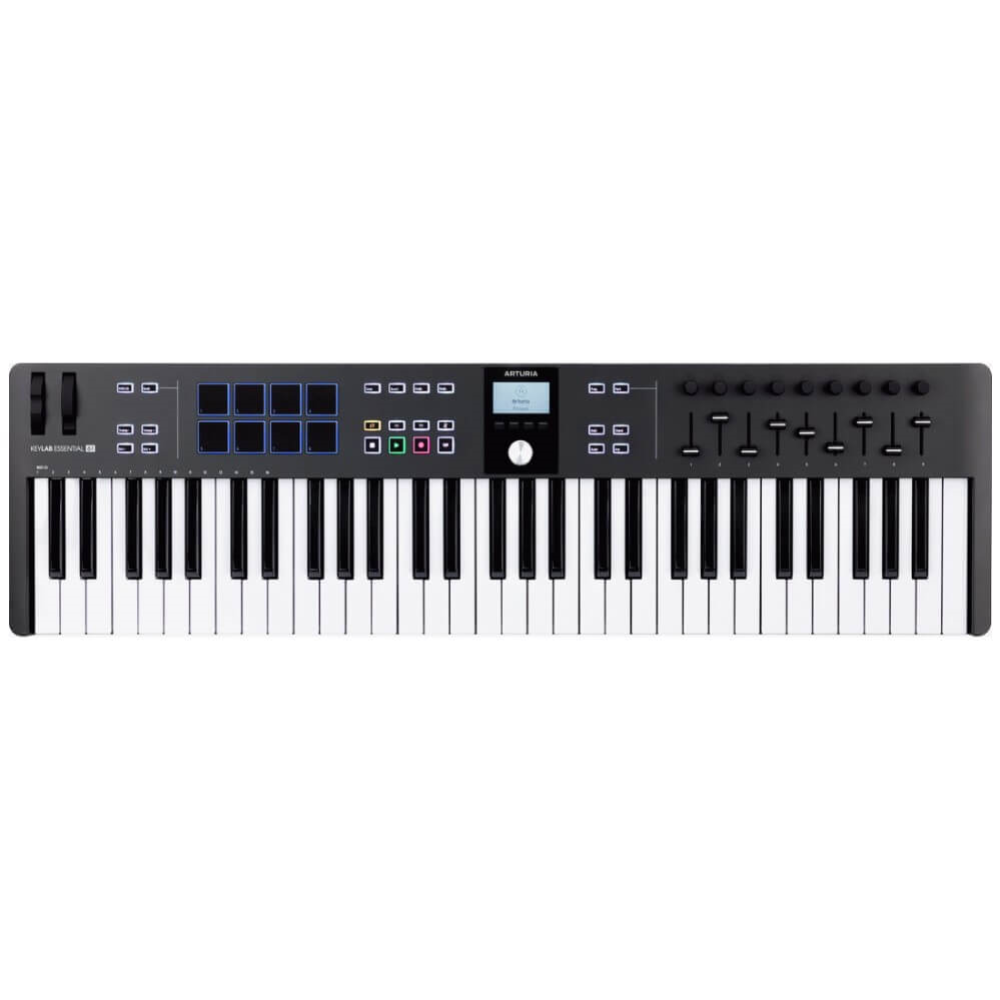 Arturia KeyLab Essential Mk3 61-Key Universal MIDI Controller - Black