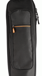 Armour ARM1550B electric bass guitar gig bag with 12mm padding, black nylon exterior, padded shoulder straps, and side handles.