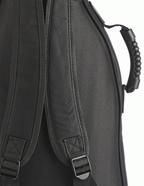 Armour ARM1550B electric bass guitar gig bag with 12mm padding, black, showing padded exterior and sturdy handles for protection.