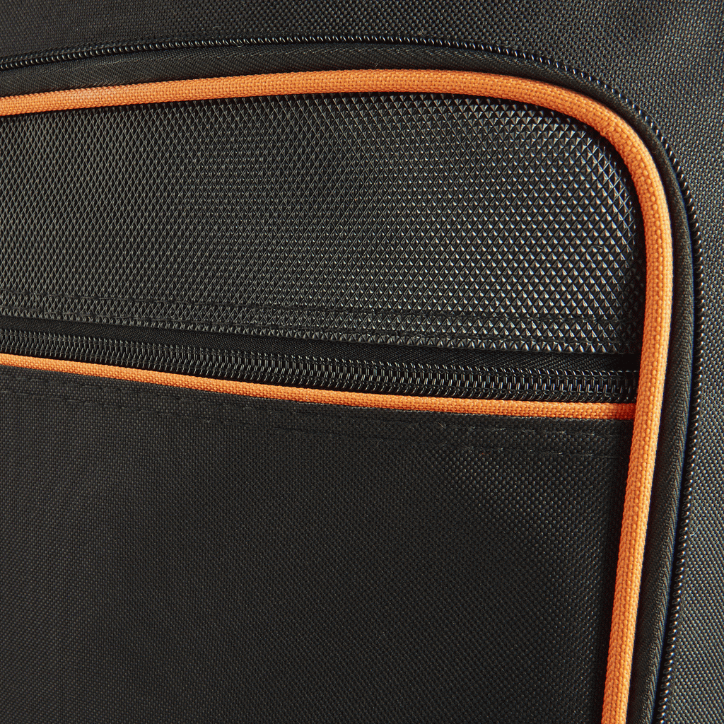 Armour ARM1550B electric bass guitar gig bag with 12mm padding, black durable case for secure instrument protection.