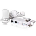Arturia MiniFuse 2 Complete Recording Pack with Interface, Microphone, Headphones, and Cable - White
