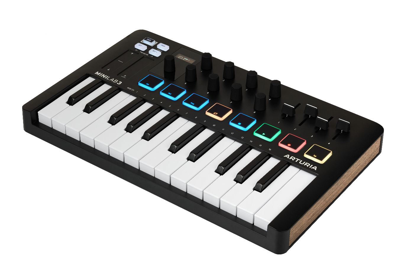 Arturia Minilab Mk3 Compact Midi Keyboard and Pad Controller - Black