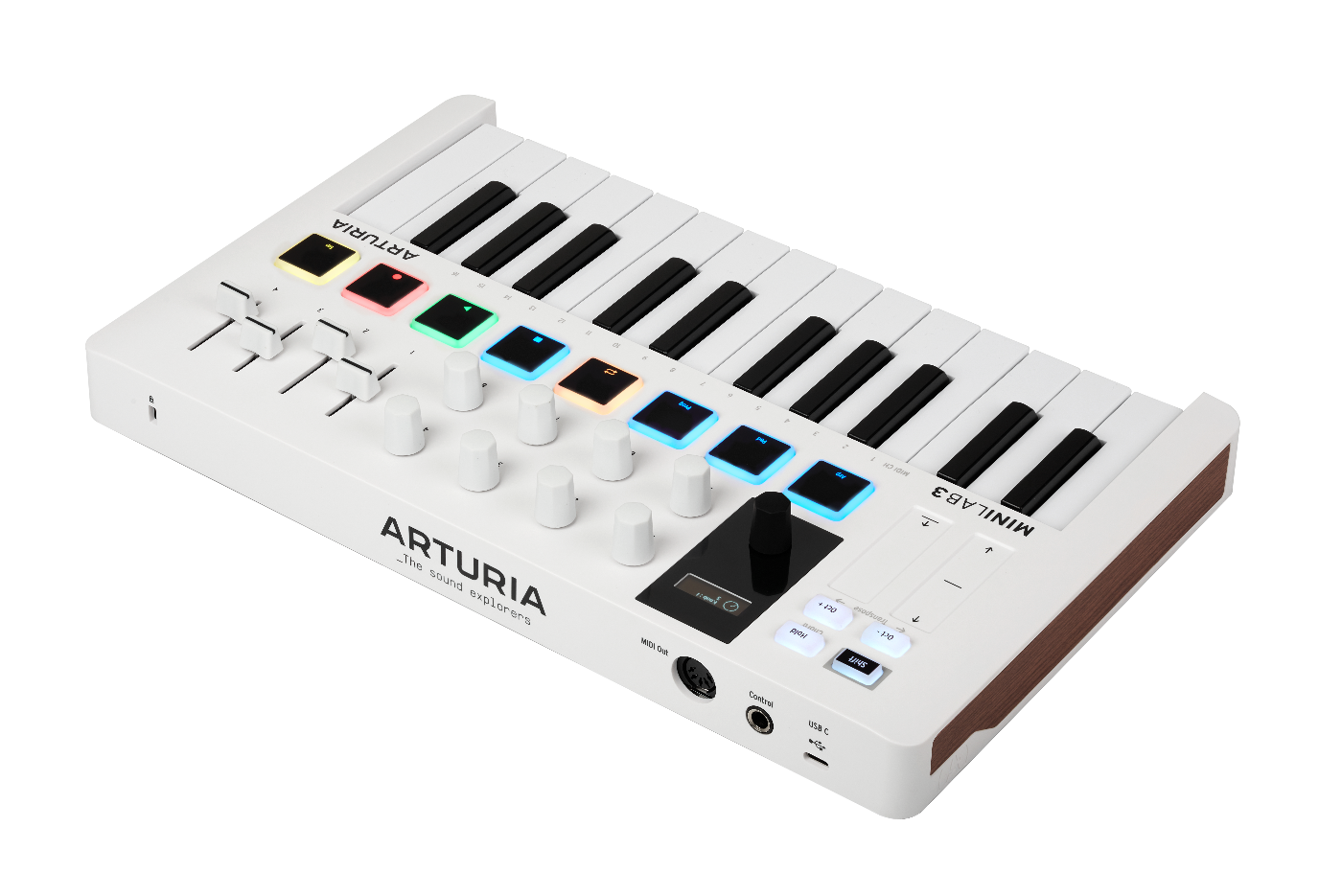 Arturia Minilab Mk3 Compact Midi Keyboard and Pad Controller - White