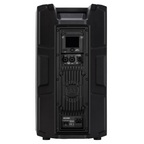 RCF ART 910-AX powered PA speaker with DSP, Bluetooth, 2100W, and sleek black enclosure, ideal for professional sound reinforcement.