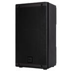 RCF ART 910-A powered PA speaker with 10-inch driver and 2100W output, shown in a professional audio setup.