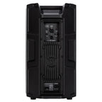 RCF ART 910-A 2100W powered 10-inch PA speaker showing the sleek black enclosure with control panel and speaker grille.