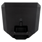 RCF ART 912-AX 12-inch powered PA speaker with DSP, Bluetooth, and 2100W power output, shown in a professional sound setup.