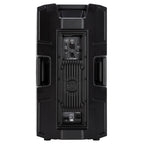 RCF ART 912-A 12-inch powered PA speaker with 2100W output, showing front grille, control panel, and handle for portability.