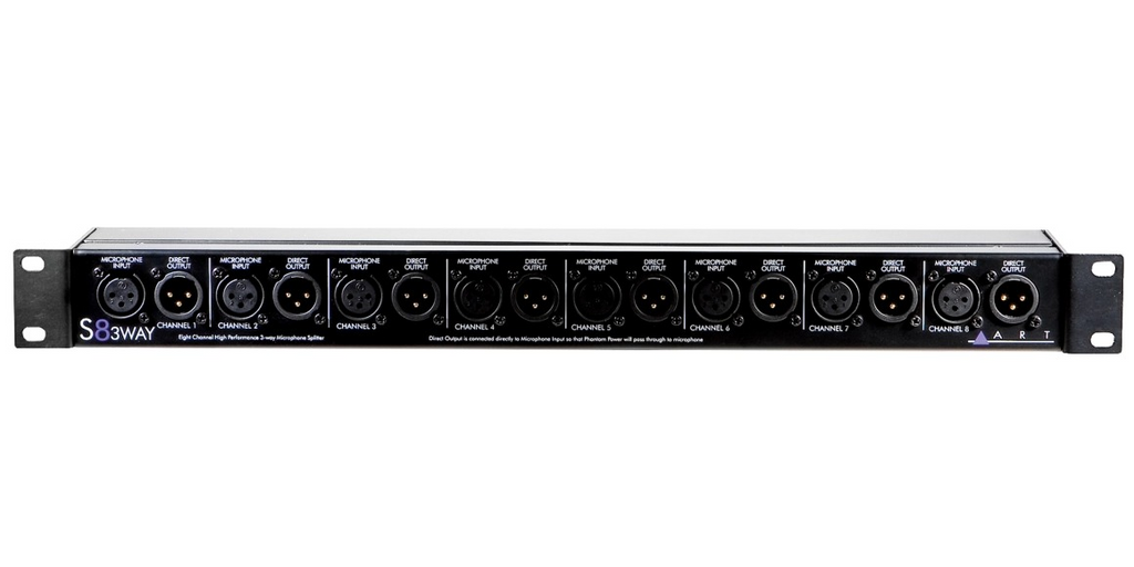 ART S8-3WAY Eight Channel High Performance 3-way Microphone Splitter