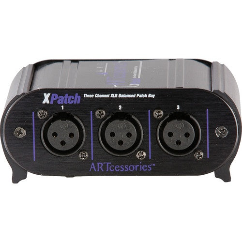 ART XPatch Three Channel XLR Balanced Patch Bay