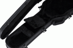 Gibson ES-339 modern electric guitar in a hardshell case, showing the case's black exterior and Gibson branding.