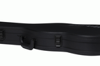 Gibson SG Bass modern guitar hardshell case with black exterior and molded interior for protecting bass guitars during transport.