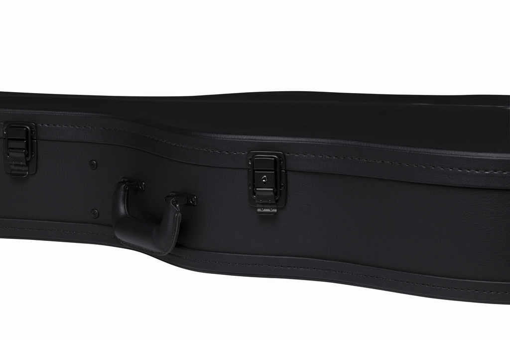 Gibson dreadnought modern acoustic guitar in a hardshell case with padded interior and sturdy exterior for protection.