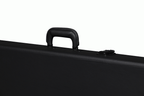 Gibson Explorer modern electric guitar hardshell case, black with padded interior, sturdy handle, and secure latches for guitar protection