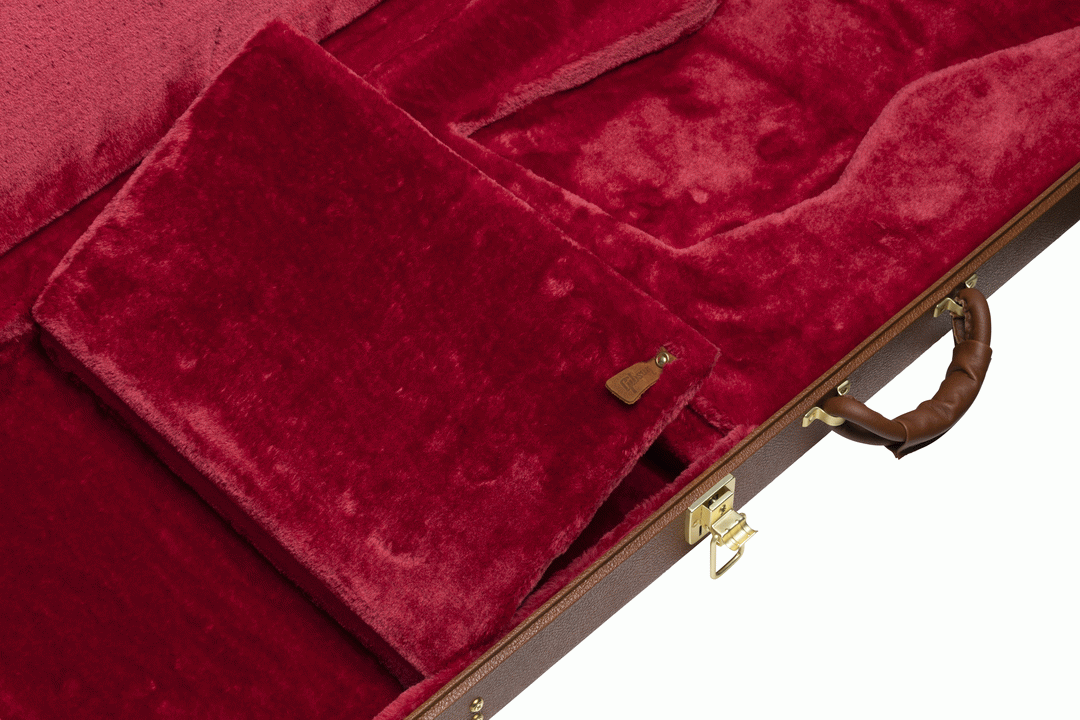 Gibson Explorer Original electric guitar hardshell case with padded interior and durable exterior, designed for secure guitar storage.