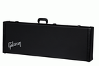 Gibson Firebird electric guitar hardshell case with padded interior and sturdy exterior for guitar protection.