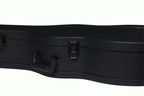 Gibson J185 modern acoustic guitar in a hardshell case, showcasing the protective exterior and handle for travel and storage.