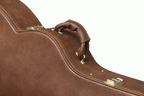 Gibson SJ200 acoustic guitar in a hardshell case, showcasing the sturdy Gibson guitar bag designed for musical instruments.