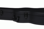 Gibson smallbody acoustic guitar in a modern hardshell case with padded interior and secure latches for protection.