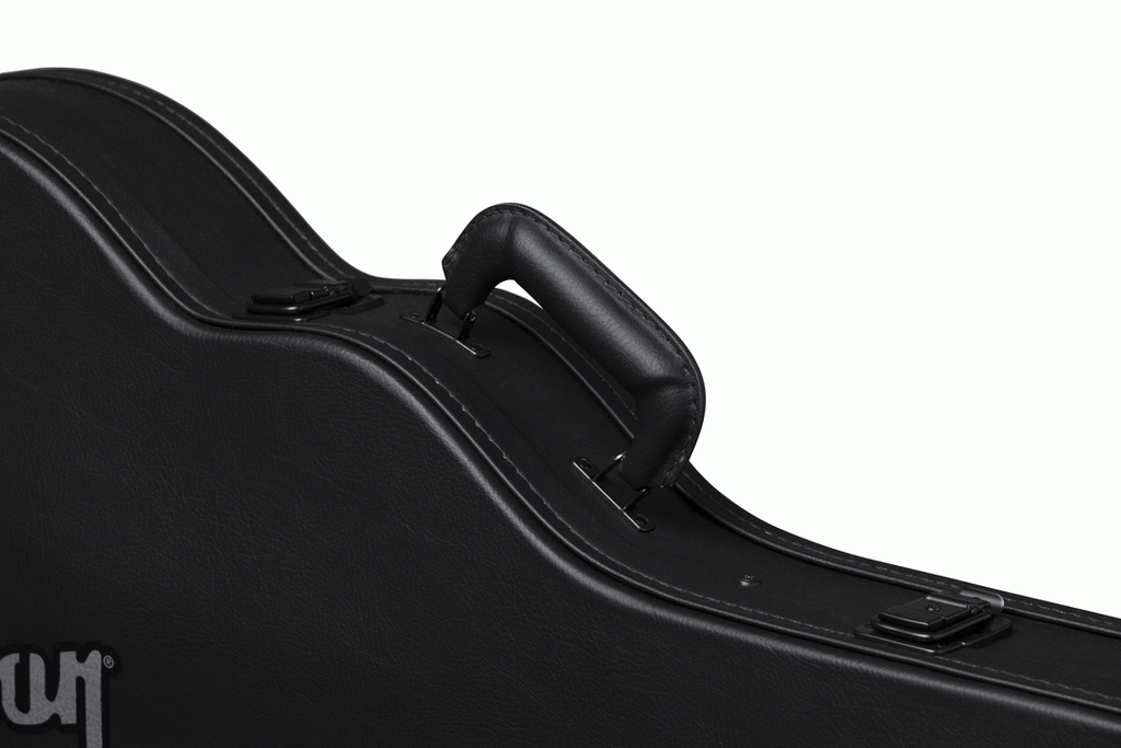 Gibson Les Paul Modern electric guitar hardshell case with padded interior and sturdy exterior for secure protection.
