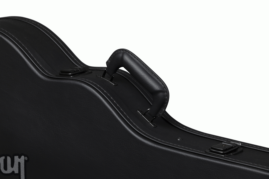 Gibson Les Paul Modern electric guitar hardshell case with padded interior and sturdy exterior for secure protection.