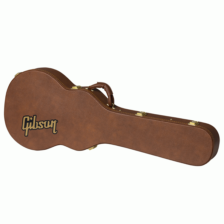 Gibson Les Paul original electric guitar hardshell case with plush interior and sturdy exterior for guitar protection.