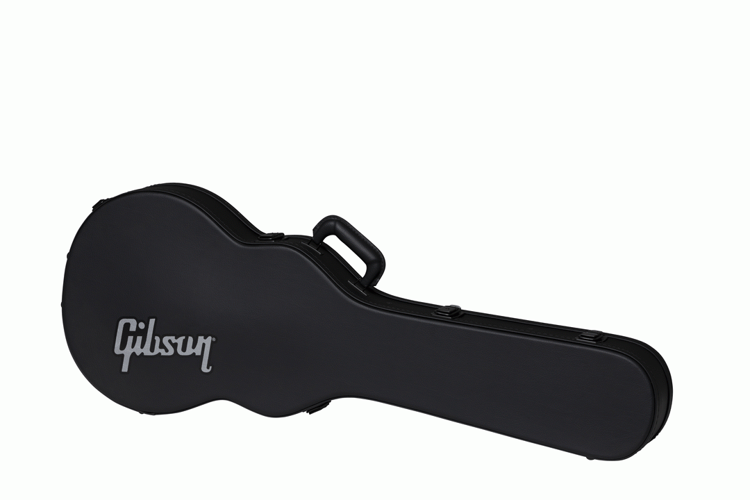 Gibson Les Paul Junior Modern electric guitar in hardshell case, with padded interior and sturdy exterior for protection.