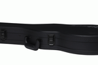 Gibson Les Paul Junior Modern electric guitar in hardshell case, showcasing the black protective exterior and padded interior.