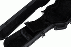 Gibson Les Paul Junior Modern electric guitar in a hardshell case, showcasing the case's exterior and secure latches.