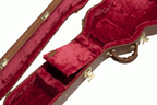 Gibson Les Paul Junior electric guitar in hardshell case, showcasing the case's exterior and Gibson branding.
