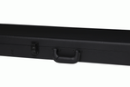 Gibson Thunderbird electric guitar hardshell case with black exterior and padded interior for secure guitar storage.