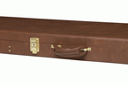 Gibson Thunderbird electric guitar in a hardshell case, designed for guitar protection and transport, with a textured exterior.