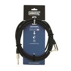 Ambertec Guitar Cable REAN Connectors Straight/Right Angle Vintage B/W Cloth 3m