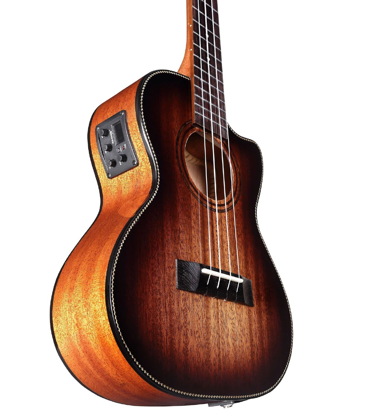 Alvarez AU66TCE Tenor Ukulele in Shadow Burst