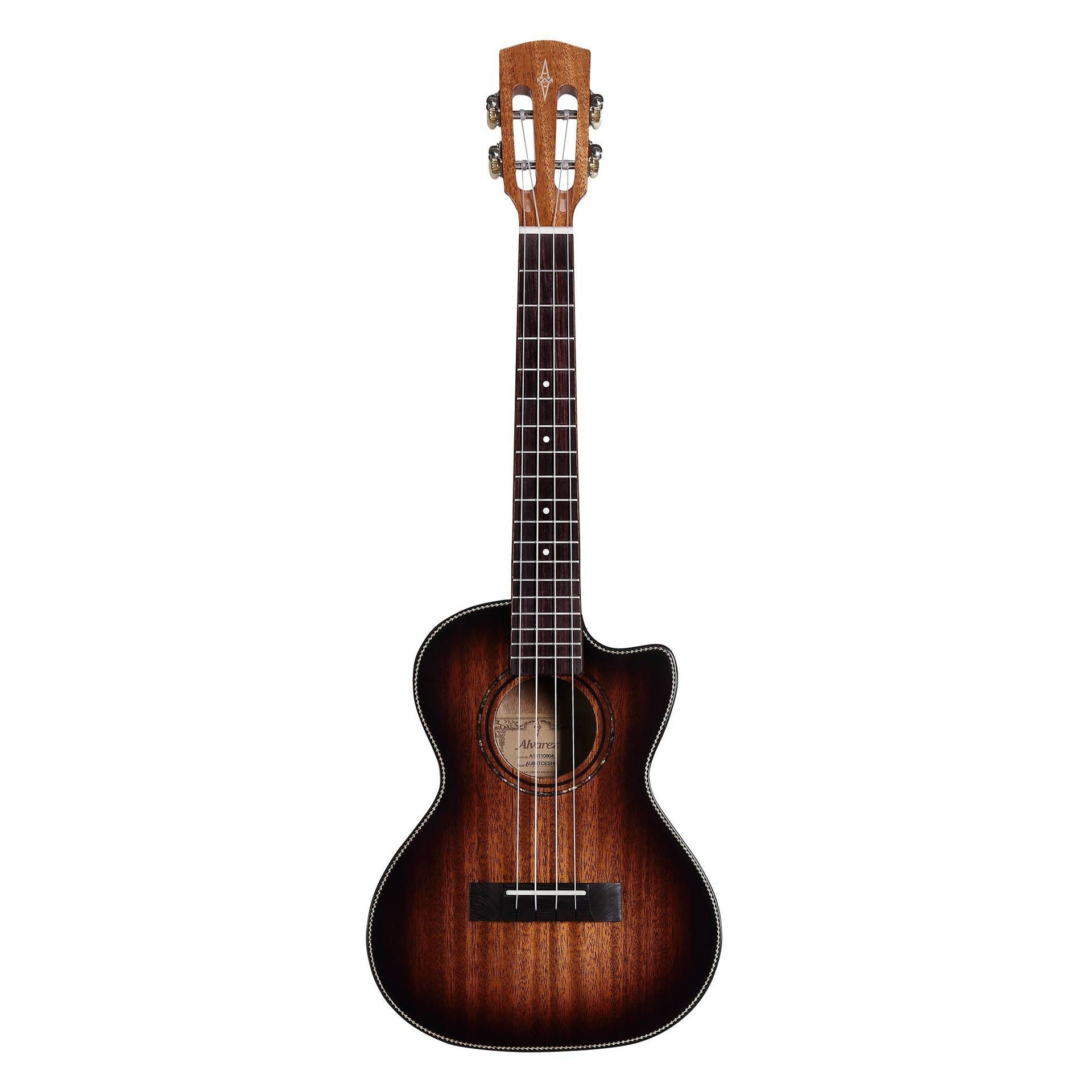 Alvarez AU66TCE Tenor Ukulele in Shadow Burst