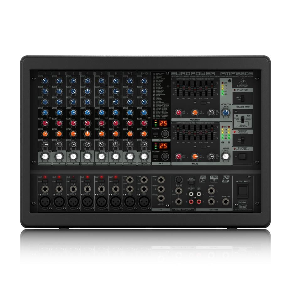 Behringer PMP1680S 10 Channel Powered Mixer (1600 Watt)