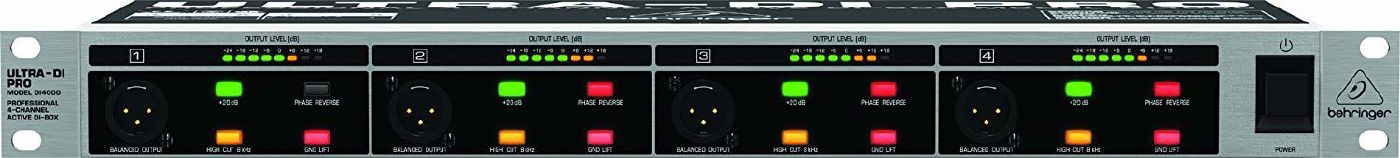 Behringer Ultra-DI DI4000 4-Channel Active DI-Box Rackmount